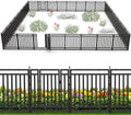 Garden Fence 40in x 72ft, 28 Panels + 4 Gates, Durable Outdoor Yard Barrier by Petorldog
