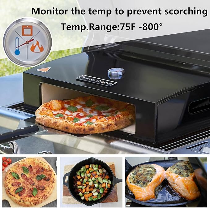 BakerStone Outdoor Pizza Oven, Propane Gas Pizza Oven - Image 3