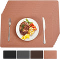 Vinyl Placemats Set of 8 Heat Resistant Easy Clean Non-Slip Place Mats by BxzanDya-LifeSmartMaker