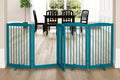 Freestanding Dog Gates with Door Walk Through, Pet Gate by PUPETPO