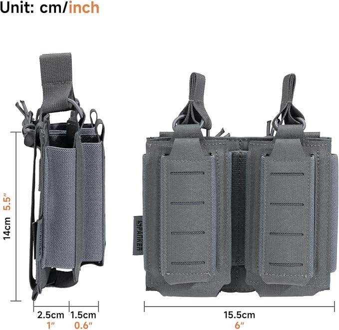 EXCELLENT ELITE SPANKER Tactical Open-Top Single/Double/Triple Molle Mag Pouch - Image 2