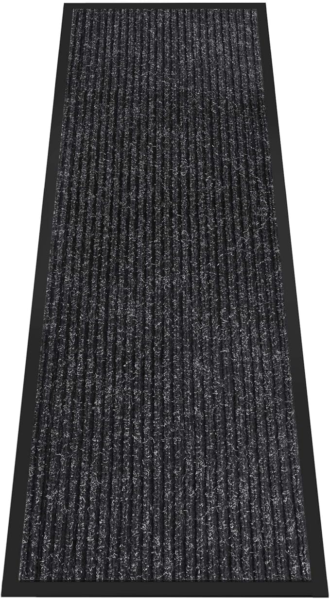 Indoor Outdoor Door Mat, Rubber Backing Non Slip Front Door Mat Outside Entrance by HOMEK