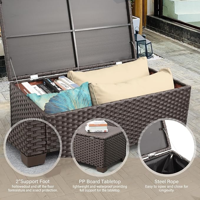 7 PCS Patio Furniture Set Outdoor Patio Furniture - Image 3