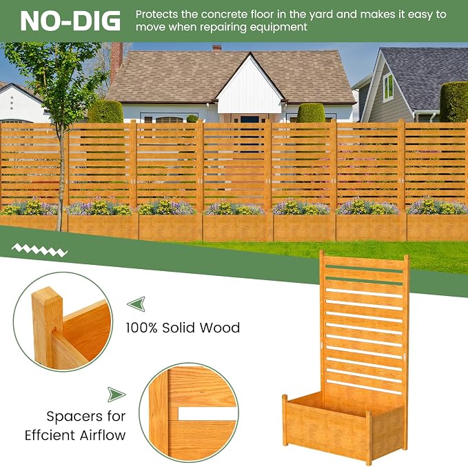 Air Conditioner Fence, Wood Decorative Fences - Image 4