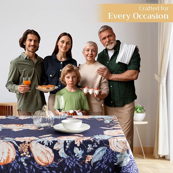 Maison d' Hermine Table Cloth Rectangle Table 100% Cotton 70 x 140 Inches Fall - Image 5