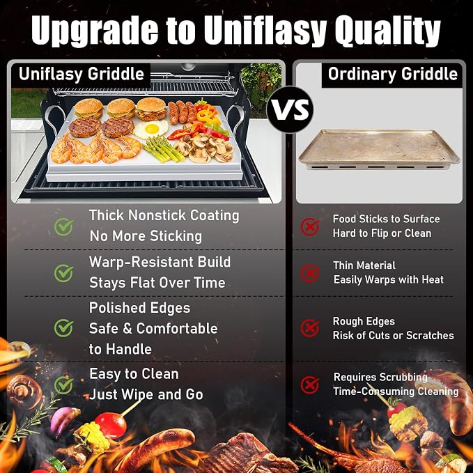 Universal Stainless Steel Cooking Griddle, Nonstick Flat Top Plate Insert - Image 3