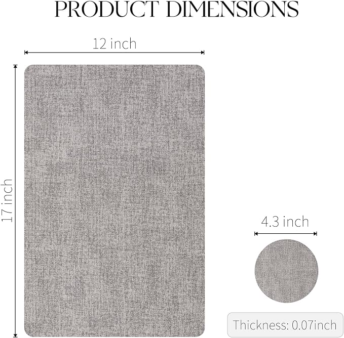 MOSAYT Faux Leather Placemats Set of 12-12 x 18 Inch - Image 7