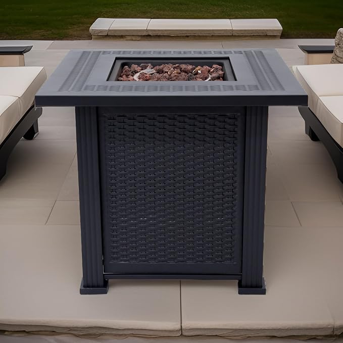 Lausanne Propane Fire Pit Table 28” Outdoor Firepit 50, 000 BTU Firepits - Image 5