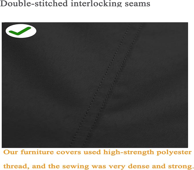 Fire Pit Cover 600D Heavy Duty Waterproof Fabric - Image 8