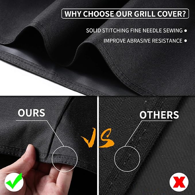 SUPJOYES Grill Cover for Weber Charcoal Kettle, 22 Inch BBQ Grill Covers - Image 4