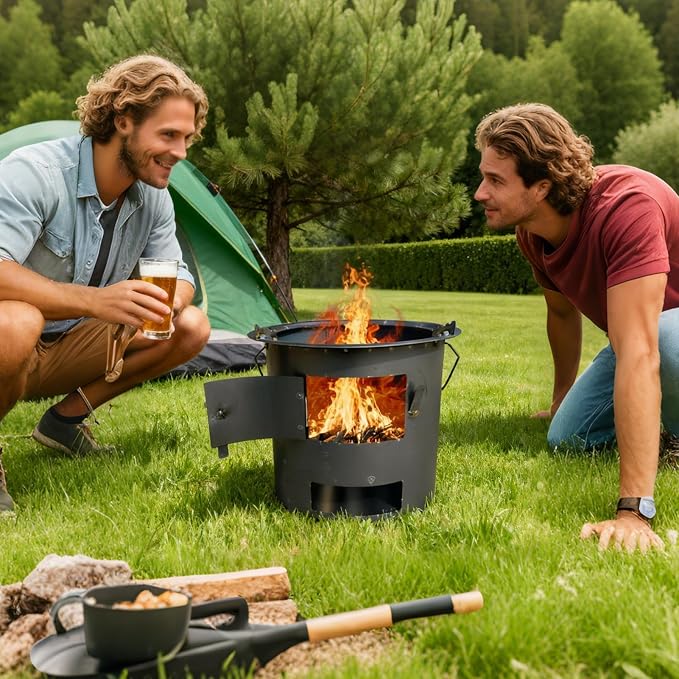 Rocket Stove Camping – Outdoor Wood Burner | Portable Outdoor Cookware - Image 3