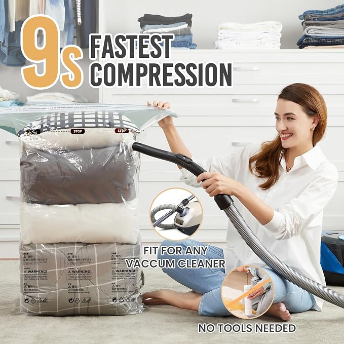 TAILI 6 Pack Vacuum Storage Bags, Jumbo Cube, Large Vacuum Seal Bags - Image 4