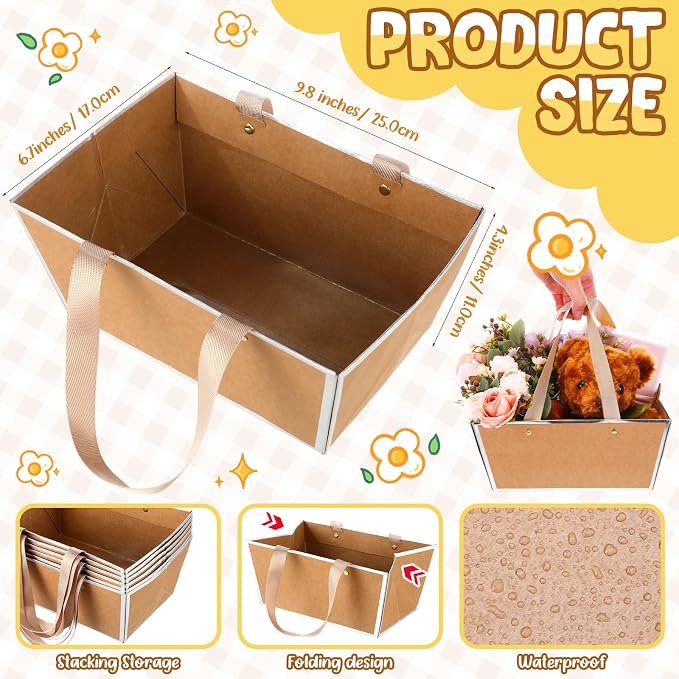 Pinkunn 48 Pcs Basket for Gifts Empty DIY Bulk Party Gift Basket Kit - Image 2