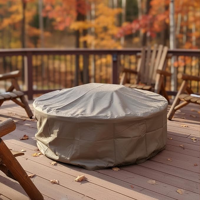 Sunnydaze Round Outdoor Fire Pit Cover - Image 5