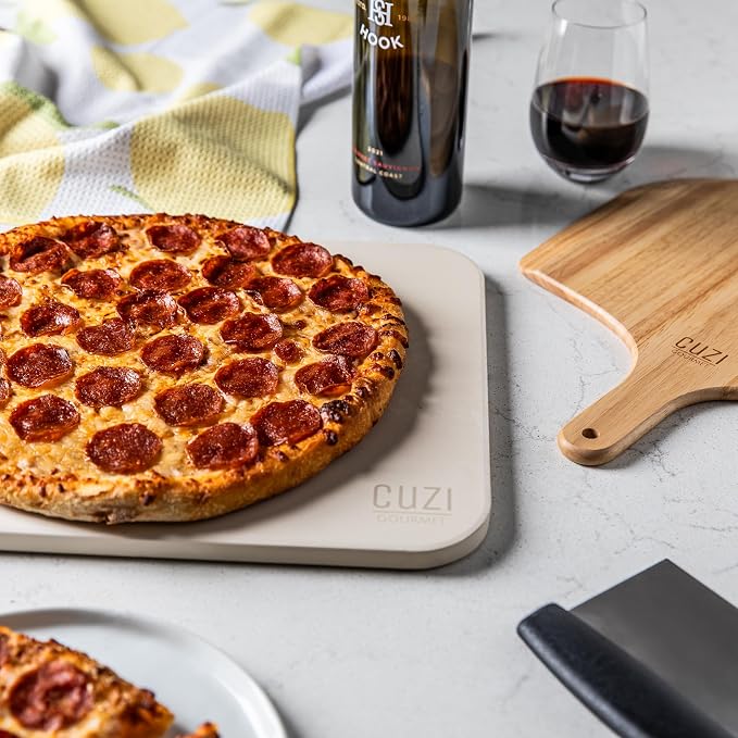 Cuzi Gourmet 3-Piece Pizza Stone Set - Image 3