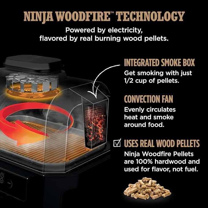 Ninja OG951 Woodfire Pro Connect Premium XL Outdoor Grill & Smoker, App Enabled - Image 7