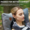 Folding Camping Chair 2-Pack, Grey, Padded High Back, Steel Frame
