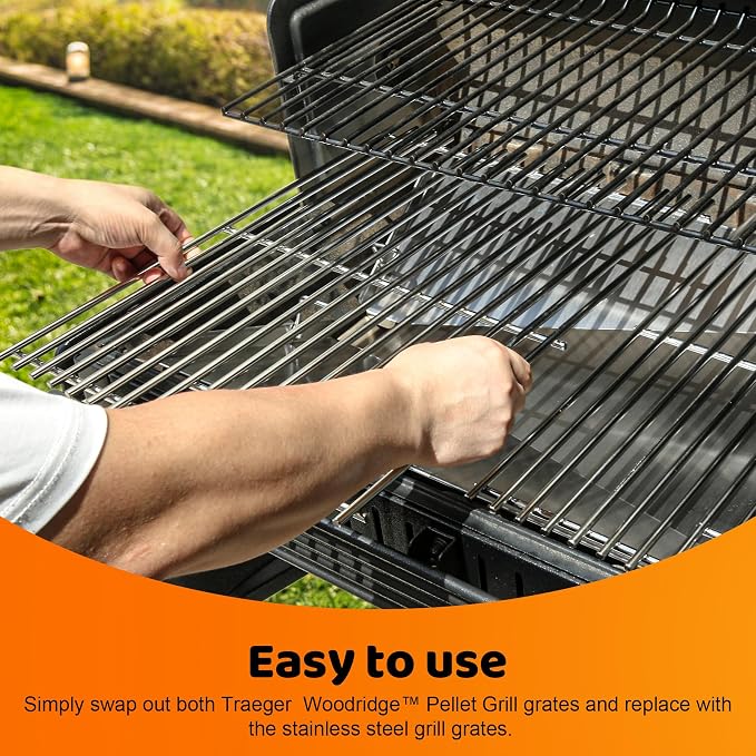 Stainless Steel Cooking Grates for Traeger Woodridge Pellet Grill, Grill Grids - Image 5