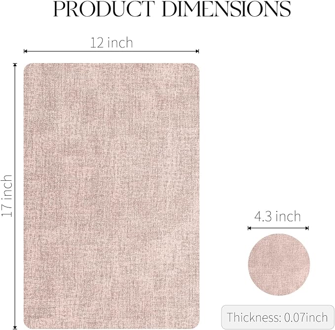 MOSAYT Faux Leather Placemats Set of 6, Heat Resistant Vinyl Place Mats - Image 7