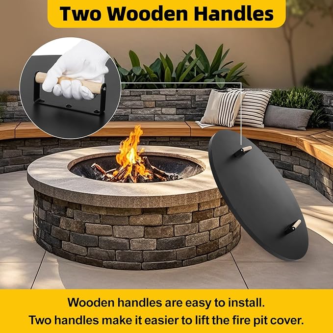 G GOOD GAIN Firepit Lid Round 36 Inch - Image 6