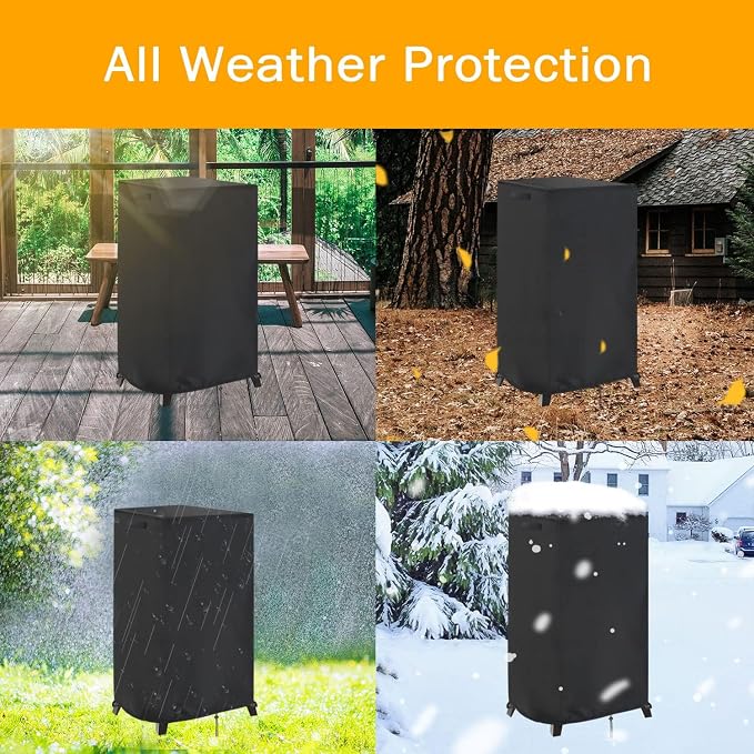 Smoker Cover Fit for Maison BACKYARDS Large Vertical Electric Smoker Grill - Image 8