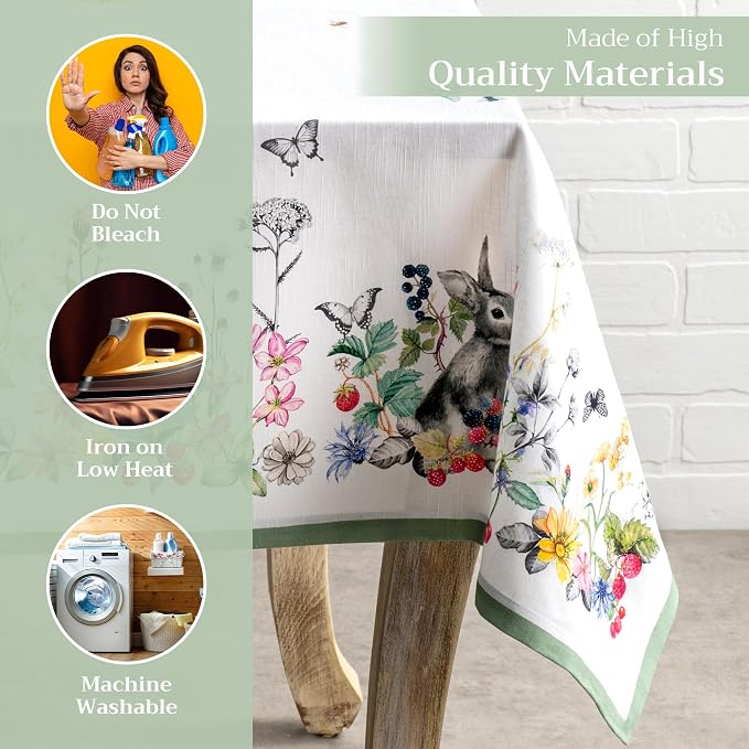 Maison d' Hermine Table Cloth Rectangle Table 100% Cotton 70 x 120 Inches - Image 3