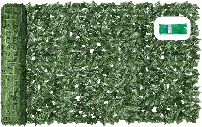KASZOO Artificial Ivy Privacy Fence Screen, 100x40 in, 10 Pack, Plastic & by HOME