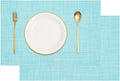 uxcell Faux Linen Placemats, 12x18 Inch Heat Resistant Place Mats Machine by uxcell
