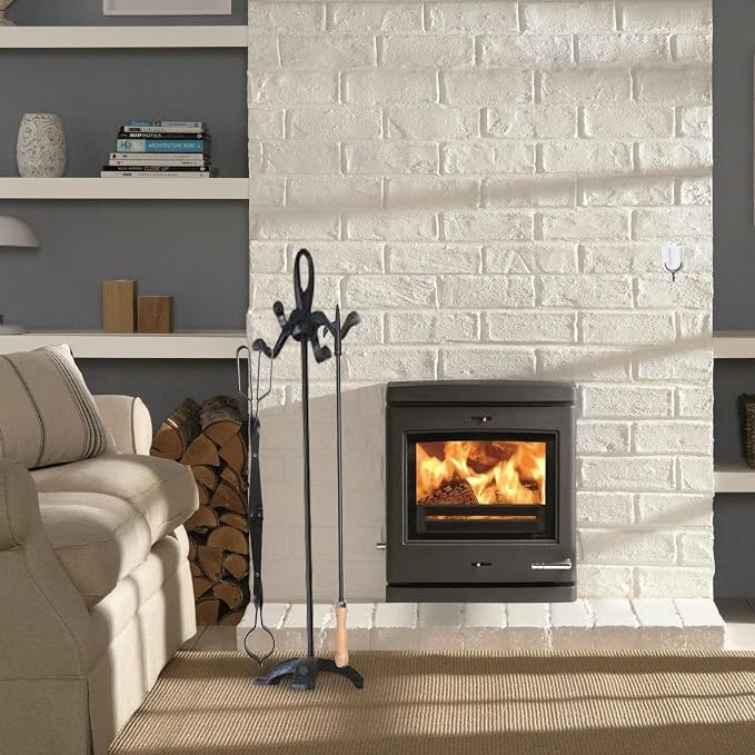 Heavy Duty 32” Long Fireplace Fire Pit Campfire Poker Stick and 26” Fireplace - Image 7