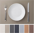 Faux Leather Placemats Set of 12 Vinyl Washable Wipeable Table Mats by BAROYAL