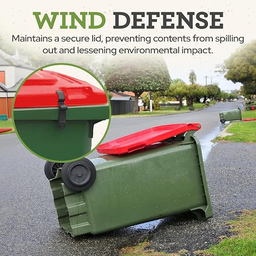 Push Clip Trash Can Locks, Durable Trash Can Lock - Image 4
