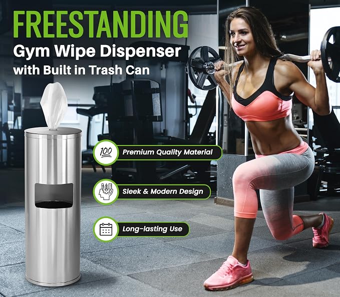 Alpine Stainless Steel Disinfecting Wipes Dispenser Floor Stand - Image 5