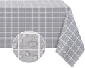 Romanstile Rectangle Vinyl Tablecloth, 100% Waterproof Oil-Proof Checkered by Romanstile