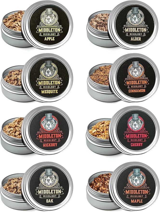 SmokeTop 8 Pack of Wood Chips by MiddletonMixology