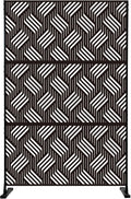 Kozyard Metal Privacy Screen 74" H x 47.2" W Decorative Outdoor Divider by Kozyard