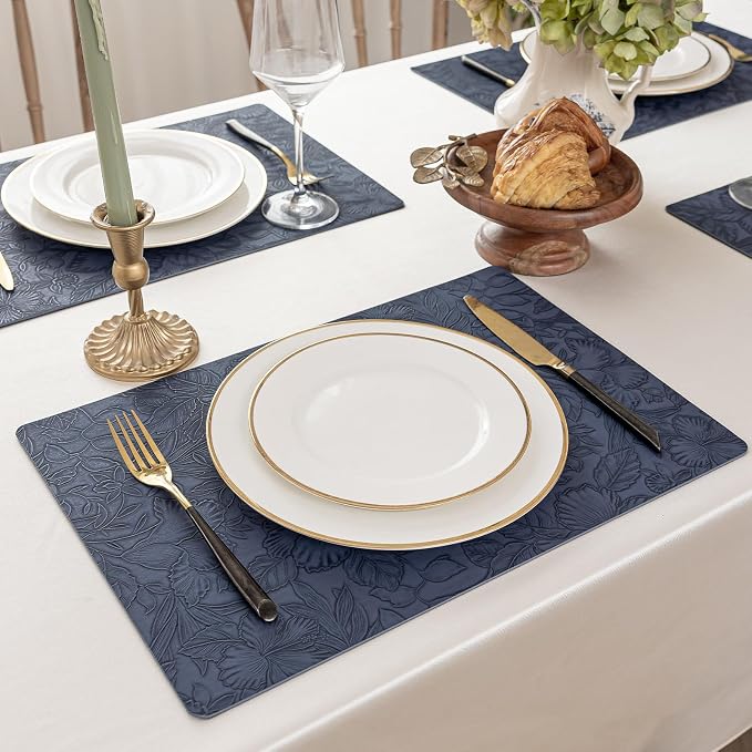 Romanstile Vinyl Placemats Set of 6-12 X 18 Inch - Image 2