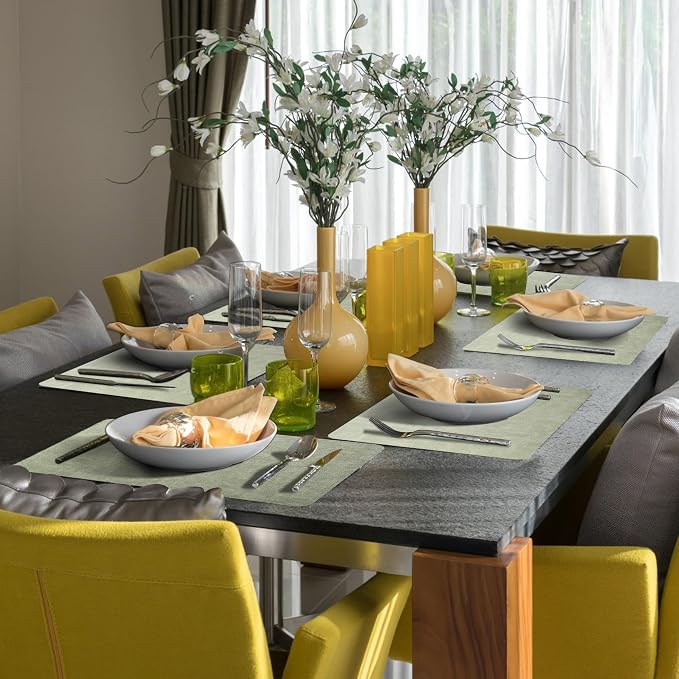 Maxpearl Faux Leather Placemats Set of 4, Waterproof - Image 9