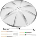 Fire Pit Spark Screen 30 Inch Round, Heavy Duty Stainless Steel Outdoor Fire by Baitedelai