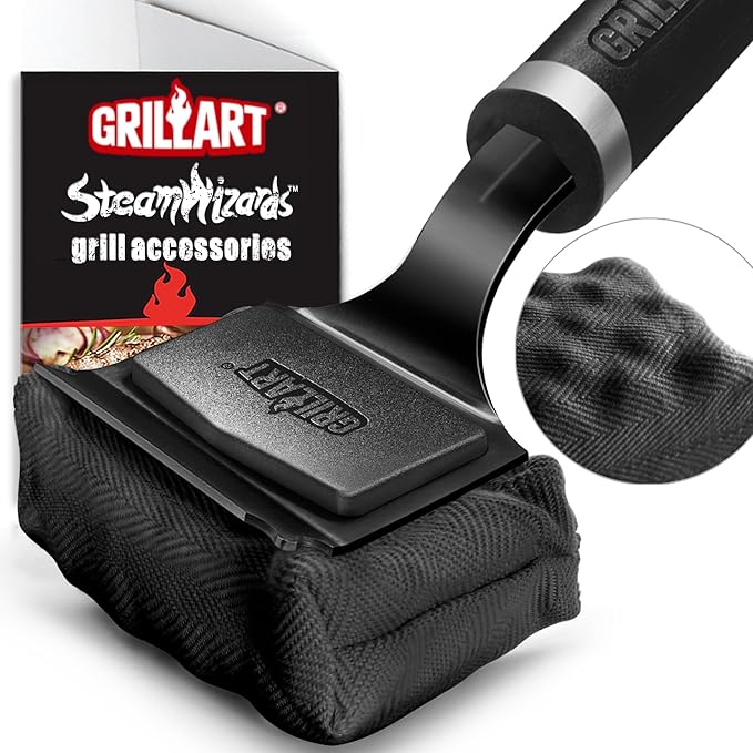 GRILLART Bristle Free Grill Brush Kit, Reinforced Outdoor Grill Brushes by GRILLART