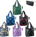 BeeGreen Animals Reusable Grocery Bags Bees Turtles Flamingo Peacock Alpaca by BeeGreen