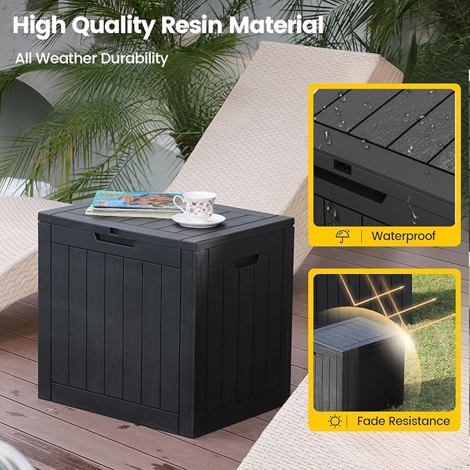 Zapdos Outdoor Storage Box, 31 Gallon Deck Box Indoor and Outdoor Use, - Image 4