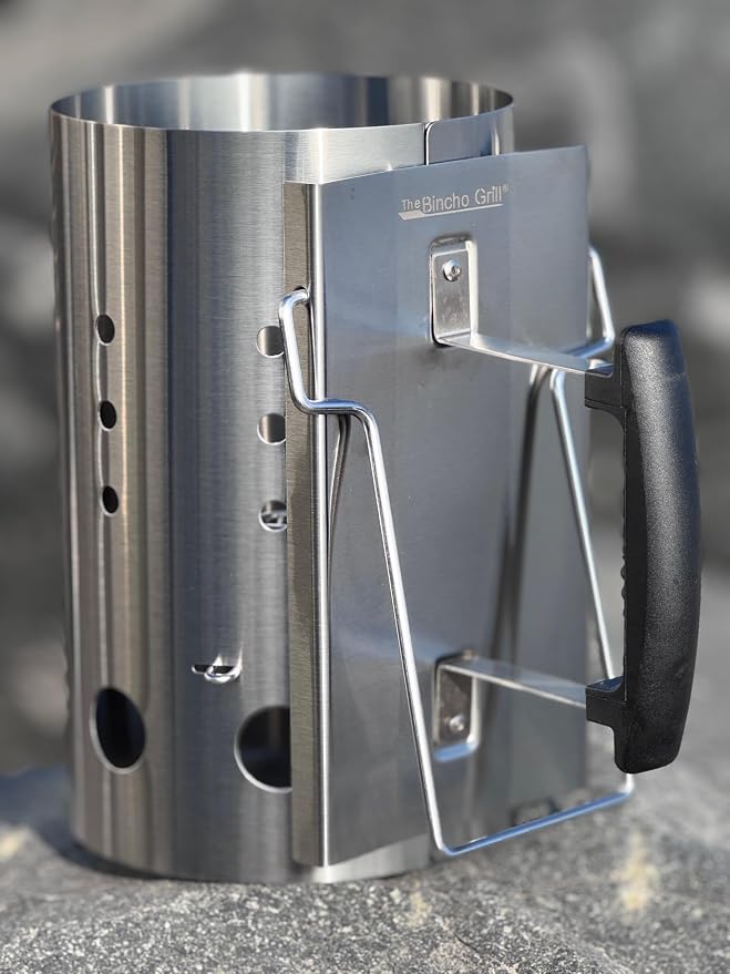 The Bincho Grill Stainless Steel Charcoal Chimney Starter – Perfect - Image 6