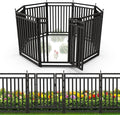 Garden Fence 40in x 18ft, 7 Panels + 1 Gate, Durable Outdoor Yard Barrier by Petorldog