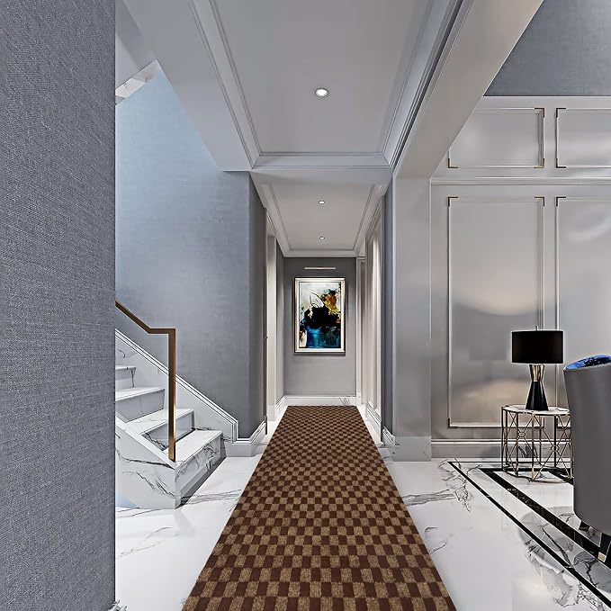 4' x 72' Runner Rugs with Rubber Backing, Indoor Outdoor Utility Carpet Runner - Image 9