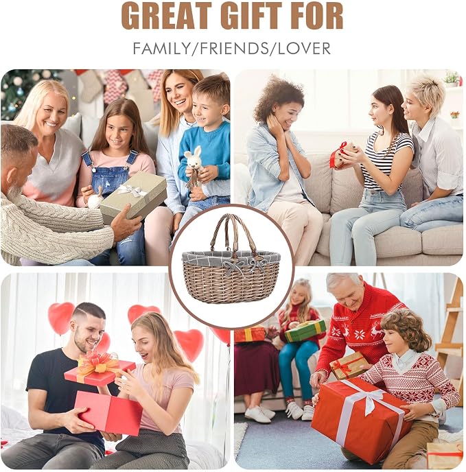 G GOOD GAIN Oval Picnic Basket - Image 5