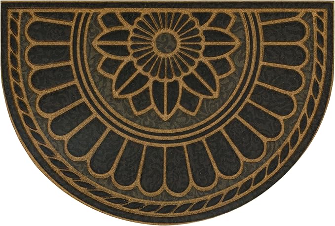 Outdoor Doormat 2 x 3 Ft Polyester Low Profile Rubber-Backed