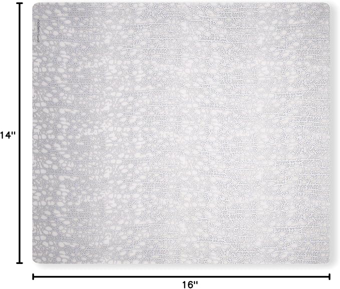 modern-twist 14" x 16" Silicone Rectangular Placemat, PVC-Free Table Mat - Image 11