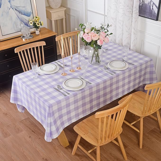 Cupuamon 2 Pack Waterproof Polyester Fabic Rectangle Checkered by Cupuamon