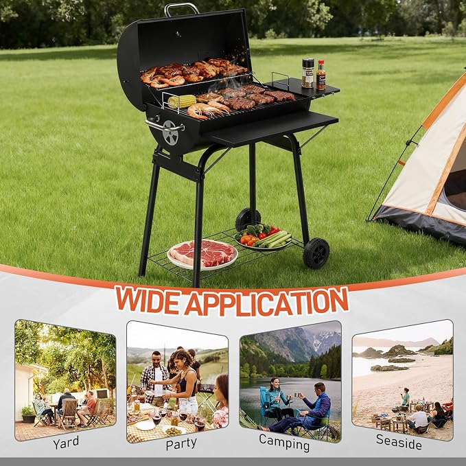 Outvita Barrel Charcoal Grill - Image 8