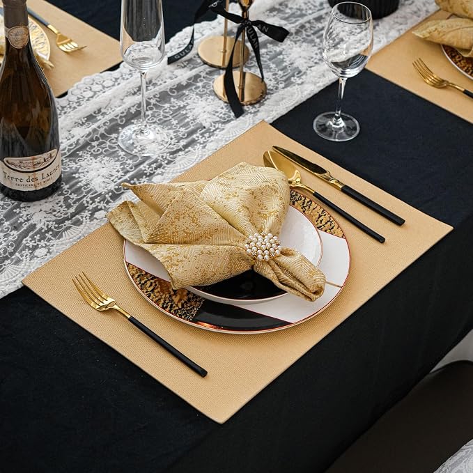 Gold Placemats Set of 4 - Image 6